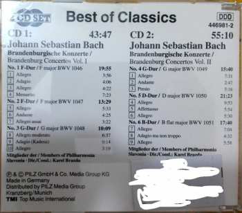 2CD Johann Sebastian Bach: Brandenburgische Konzerte Nr. 1-6 427377