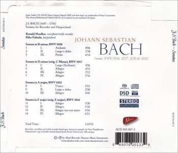 SACD Johann Sebastian Bach: Sonatas BWV 1016, 1017, 1030 & 1032 615162