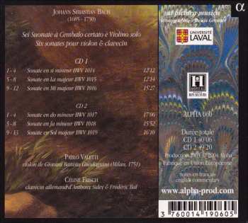 2CD Johann Sebastian Bach: Sei Suonate À Cembalo Certato È Violino Solo 318473