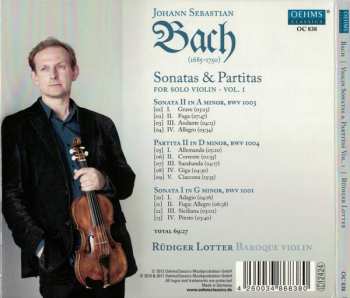 CD Johann Sebastian Bach: Sonatas & Partitas For Solo Violin • Vol. I 431634