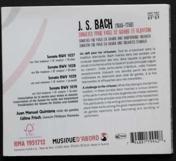 CD Johann Sebastian Bach: Sonates Pour Viole De Gambe Et Clavecin  302660