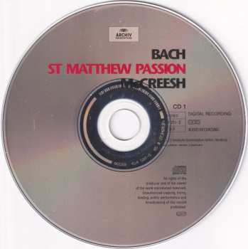 2CD Johann Sebastian Bach: St Matthew Passion 648923