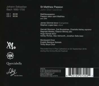 2CD Johann Sebastian Bach: St Matthew Passion 98034