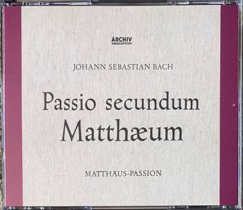 3SACD Johann Sebastian Bach: Passio Secundum Matthæum (Matthäus-Passion) LTD 501828