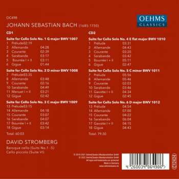 2CD Johann Sebastian Bach: Suites For Cello Solo 363637