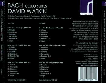 2CD Johann Sebastian Bach: The Cello Suites, BWV 1007-1012 306254