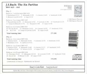 2CD Johann Sebastian Bach: The Six Partitas, BWV 825-830 286738