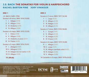 2CD Johann Sebastian Bach: The Sonatas For Violin & Harpsichord 260493