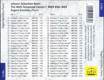 2CD Johann Sebastian Bach: The Well-Tempered Clavier I BWV 846-849 221245