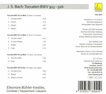 CD Johann Sebastian Bach: Toccaten BWV 913 - 916 239049