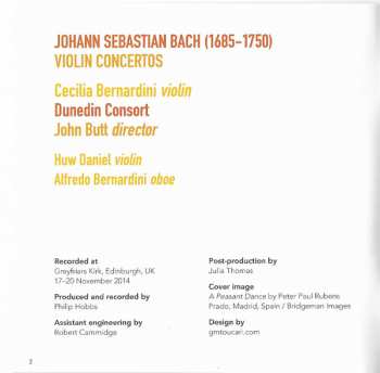 SACD Johann Sebastian Bach: Violin Concertos 221646