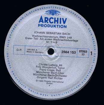 3LP/Box Set Johann Sebastian Bach: Weihnachtsoratorium BWV 248 613357