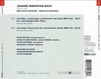 CD Johann Sebastian Bach: Secular Cantatas BWV 205 · BWV 207 250312