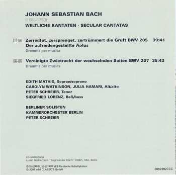 CD Johann Sebastian Bach: Secular Cantatas BWV 205 · BWV 207 250312