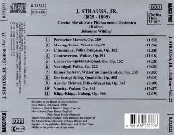 CD Johann Strauss Jr.: J. Strauss, Jr.:  Edition • Vol. 22 555117