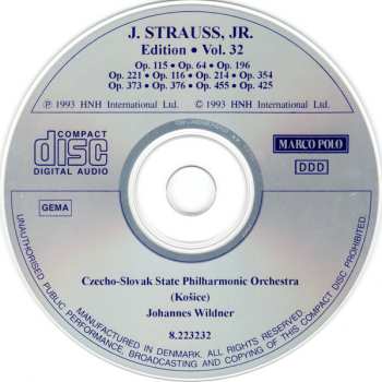 CD Johann Strauss Jr.: J. Strauss, Jr.:  Edition • Vol. 32 572680