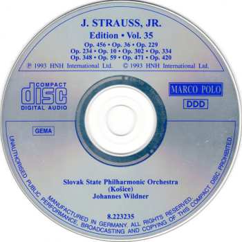 CD Johann Strauss Jr.: J. Strauss, Jr.:  Edition • Vol. 35 564914