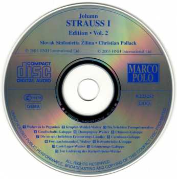 CD Johann Strauss Sr.: Johann Strauss I Edition • Vol. 2 400058