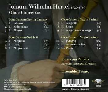 CD Johann Wilhelm Hertel: Oboe Concertos 622711