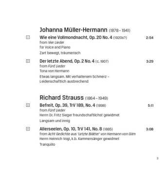 CD Johanna Müller-Hermann: Befreit: A Soul Surrendered, Lieder 586298