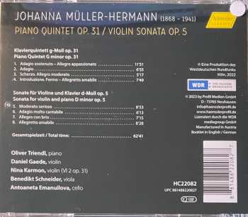 CD Daniel Gaede: Piano Quintet Op. 31 / Violin Sonata Op. 5 582362