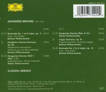 2CD Berliner Philharmoniker: 21 Hungarian Dances • Serenades Nos. 1 & 2 352