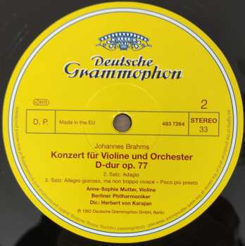 LP Johannes Brahms: Konzert Für Violine Und Orchester D-dur Op. 77 566011