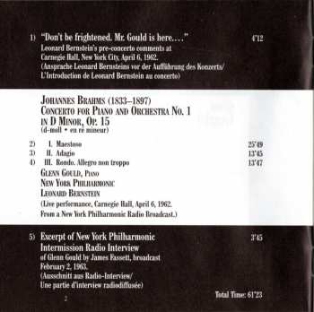 CD Johannes Brahms: Brahms Piano Concerto No. 1 176558