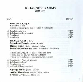 2CD Johannes Brahms: Complete Trios 44794