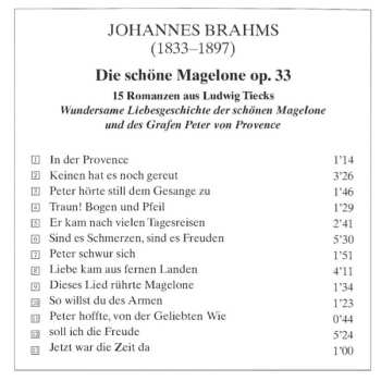 CD Johannes Brahms: Die Schöne Magelone 628612