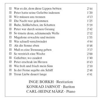 CD Johannes Brahms: Die Schöne Magelone 628612