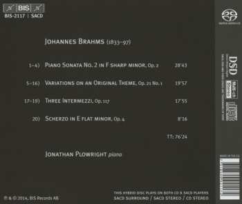 SACD Johannes Brahms: Piano Sonata No. 2; Variations; Three Intermezzi; Scherzo 597797