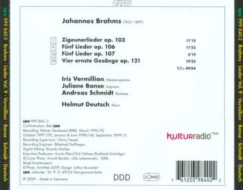 CD Johannes Brahms: Lieder 112618