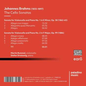 CD Johannes Brahms: The Cello Sonatas 648096