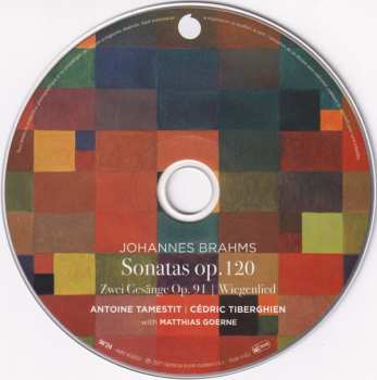 CD Johannes Brahms: Sonatas Op.120 | Zwei Gesänge Op. 91 | Wiegenlied 574680