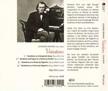 CD Johannes Brahms: Variations Op.21, Op.24, Op.35 290297