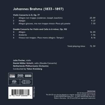 SACD Johannes Brahms: Violin Concerto In D, Op.77 / Double Concerto In A Minor, Op.102 435700