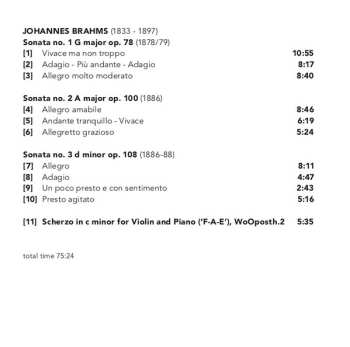 CD Johannes Brahms: Violin Sonata 546261