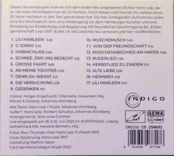 CD Johannes Kirchberg: Wie Einst Lili Marleen (Eine Begegnung Mit Dem Dichter Hans Leip) 562708