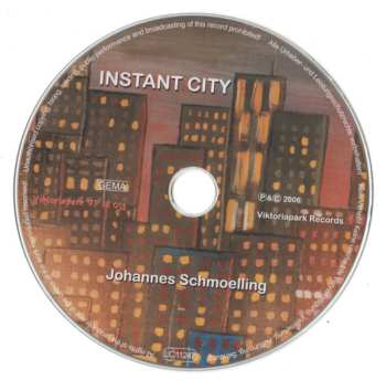 CD Johannes Schmölling: Instant City 452092