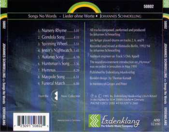 CD Johannes Schmölling: Songs No Words - Lieder Ohne Worte 560610