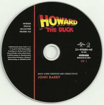 3CD John Barry: Howard The Duck  (Original Motion Picture Soundtrack) LTD 563350