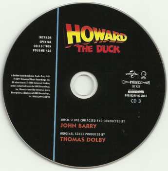 3CD John Barry: Howard The Duck  (Original Motion Picture Soundtrack) LTD 563350