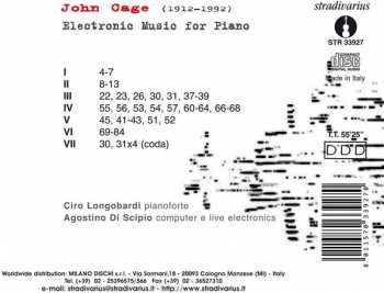 CD John Cage: Electronic Music For Piano 319862