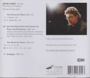 CD John Cage: The Works For Piano 10 607704