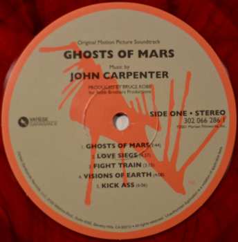 LP John Carpenter: Ghosts Of Mars (Original Motion Picture Soundtrack) CLR | LTD 584642