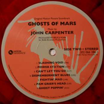 LP John Carpenter: Ghosts Of Mars (Original Motion Picture Soundtrack) CLR | LTD 584642