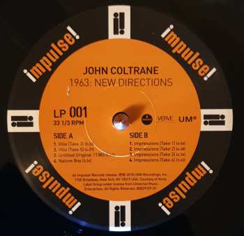 5LP/Box Set John Coltrane: 1963: New Directions 579574