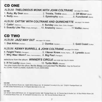 2CD John Coltrane And Associates: Four Classic Albums Plus 595559