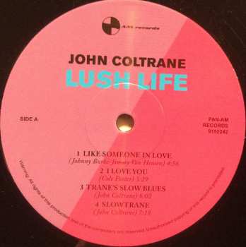 LP John Coltrane: Lush Life LTD 592935